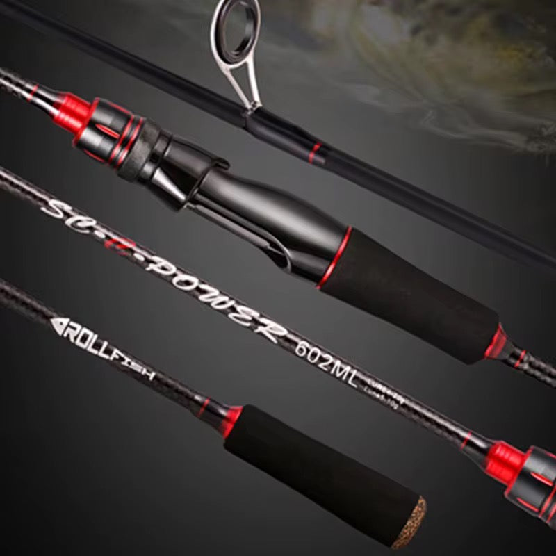 Caña Baitcast 2 Tramos 2.1m Carbono Super Resistente