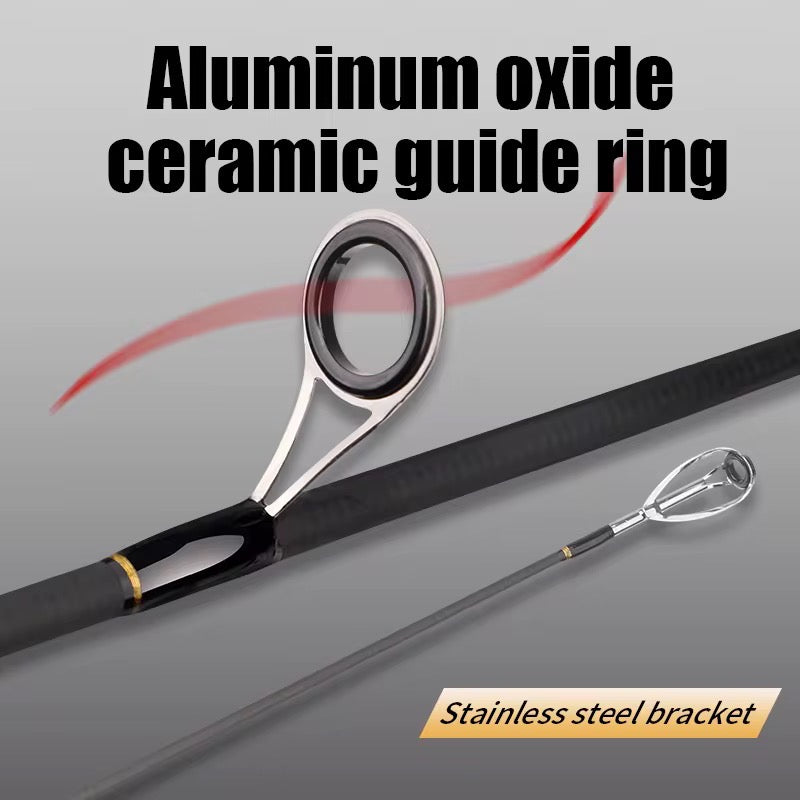 Caña Spinning 2.1m Ultra Ligera Full Carbono Resistente