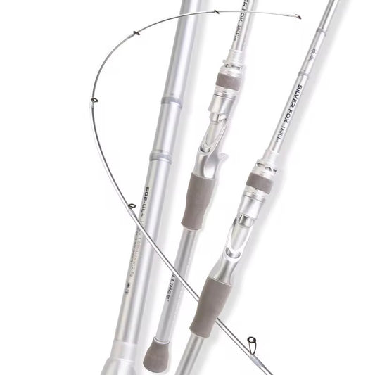 Caña Baitcast Ultra Ligera 2 Tramos 1.8m Carbono Resistente