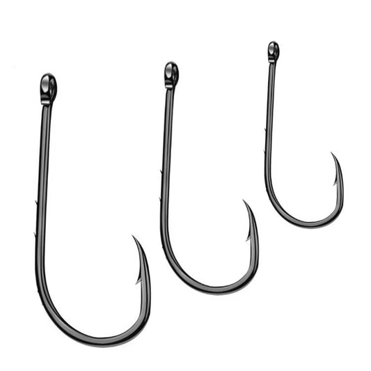 10 Anzuelos Carbono Mar Pesca Corvina Variada