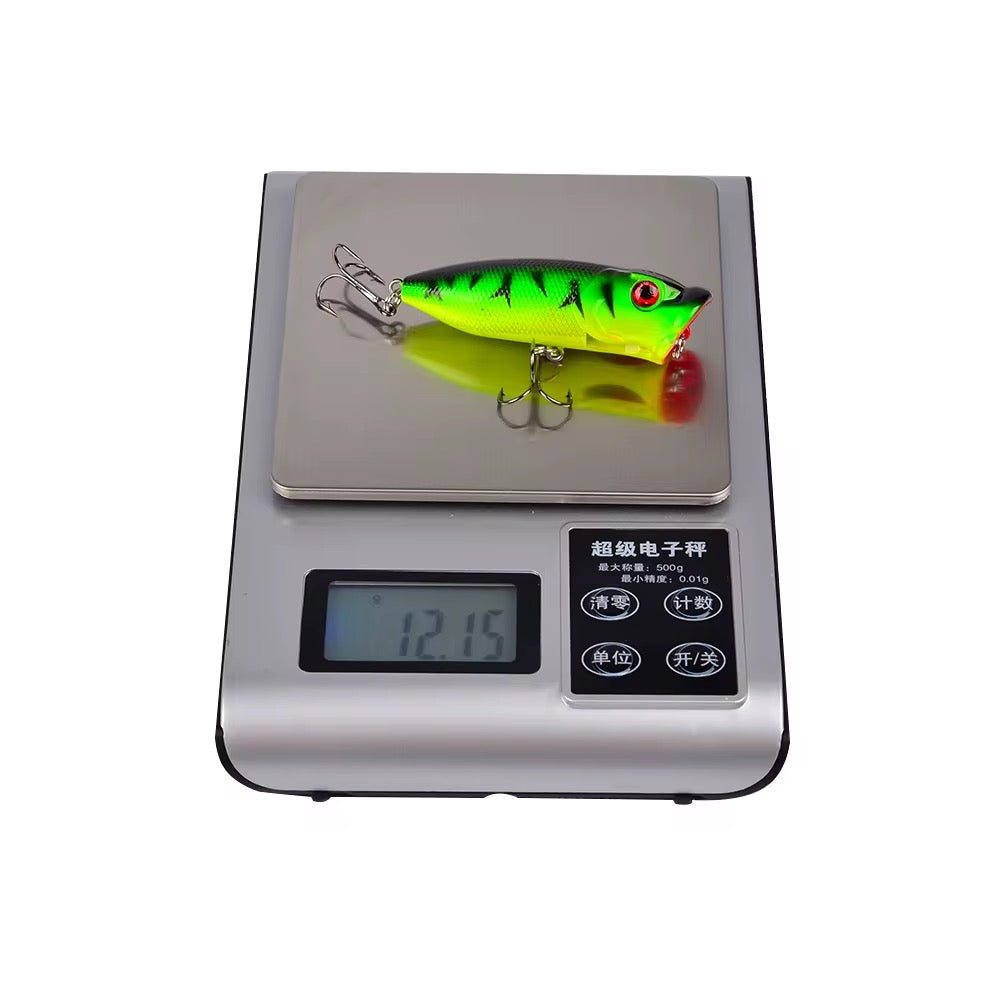 5 Señuelos Popper Pesca En Rios Mar Lagunas Color Surtidos
