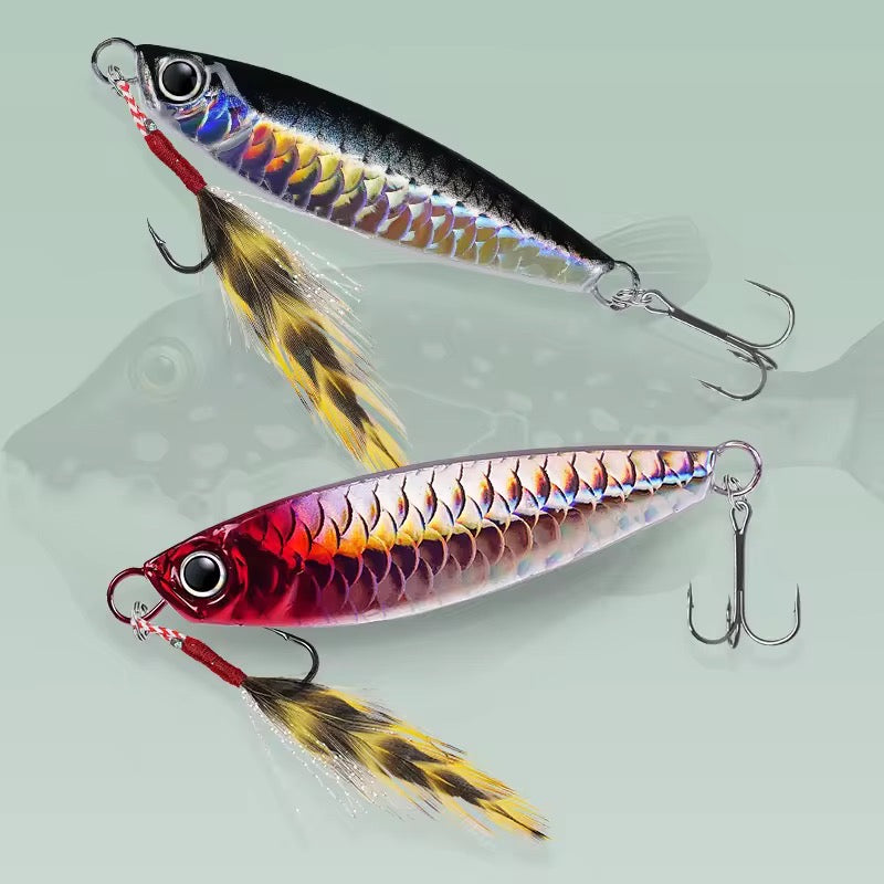 8 Señuelos Jig 30g 7cm Premium Pesca Mar Rio Lago