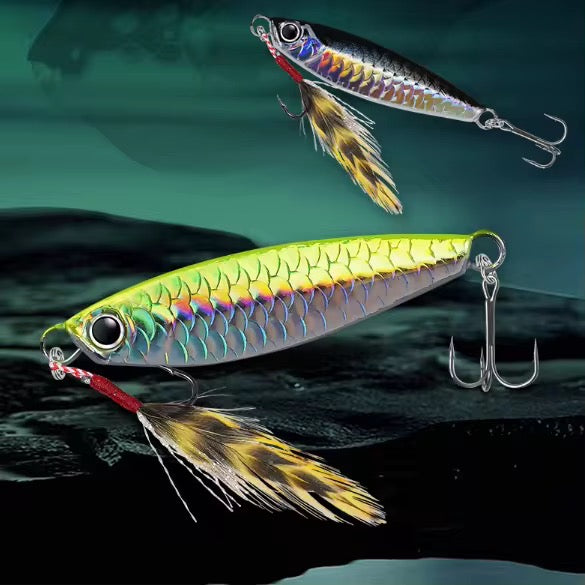 8 Señuelos Jig 30g 7cm Premium Pesca Mar Rio Lago