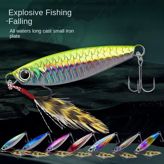 8 Señuelos Jig 30g 7cm Premium Pesca Mar Rio Lago