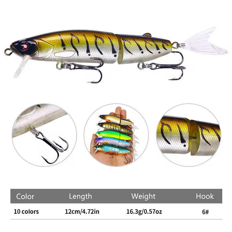 Señuelo Articulado Premium 16.5g 12cm Pesca Dorado Tararira