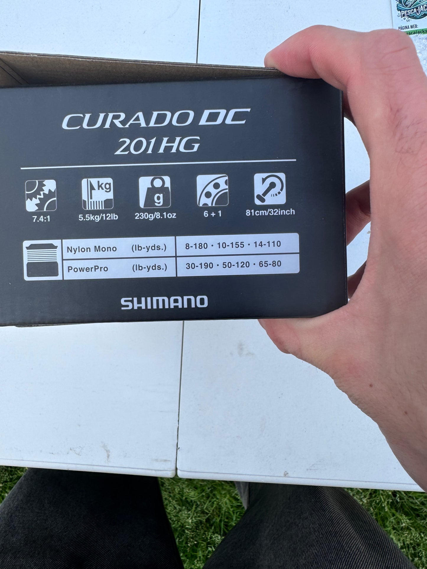 Shimano CURADO DC — Tamaño 201HG — Manija izquierda — Sistema control digital