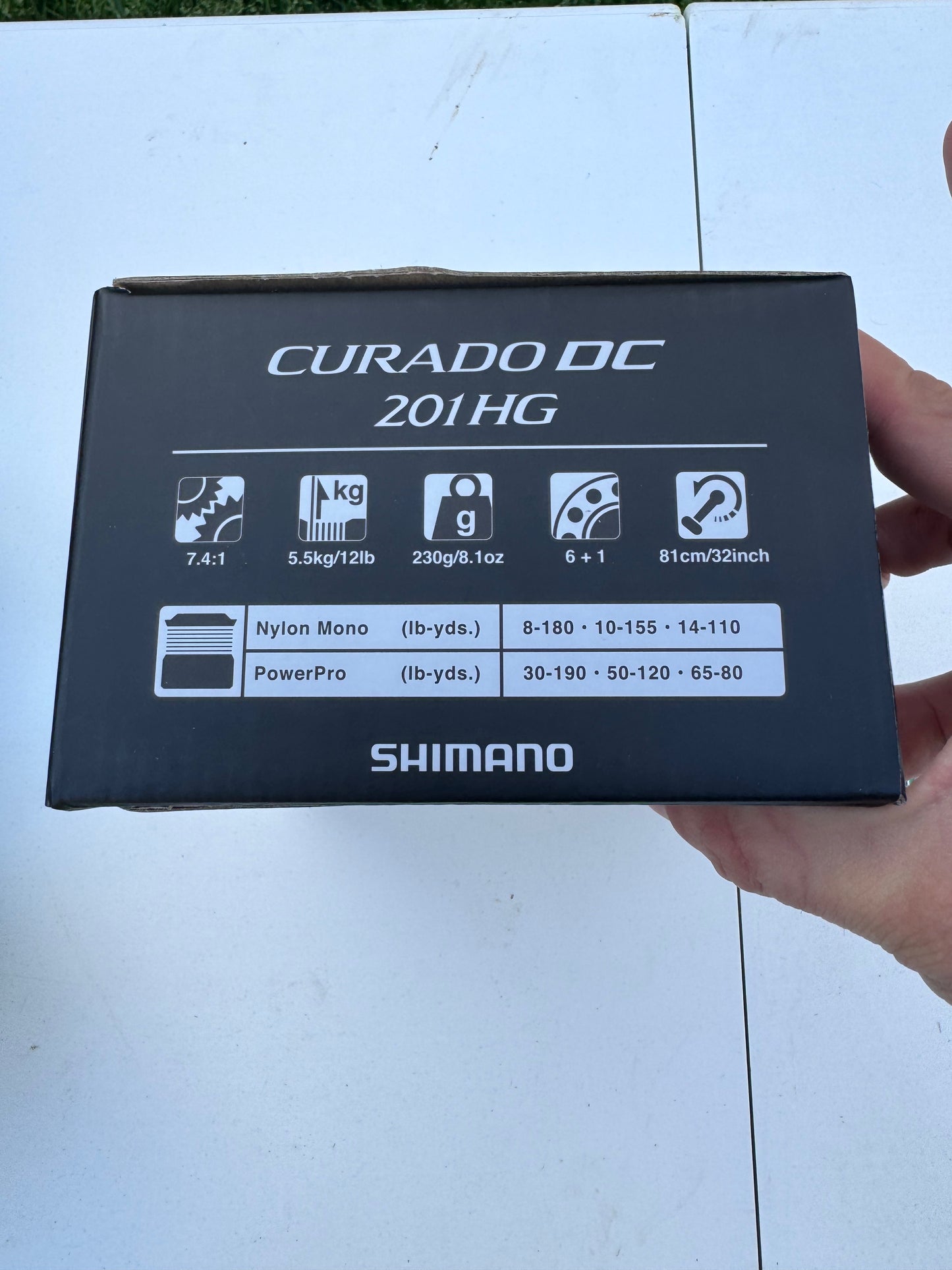 Shimano CURADO DC — Tamaño 201HG — Manija izquierda — Sistema control digital